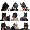 Máscara de Batman para Hombres y Mujeres Máscara de Látex Cubrecabezas Catwoman Máscara Negra Engrosada Cubrecabezas Accesorios de Halloween
