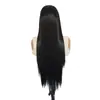 Peluca de encaje 13x4 color 1b para mujer, 24 pulgadas, comercio exterior transfronterizo, consejo de belleza, peluca de pelo largo para Cosplay, estilo exótico