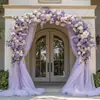 Envío Directo Transfronterizo Disponible, Cortina de Gasa de Malla Verde Oscuro DIY, Decoración de Boda Estilo Europeo, Decoración de Fondo para Lugar de Boda