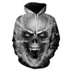 AliExpress Tendência Transfronteiriça Primavera e Outono Impressão Digital 3D Com Capuz Moletom Esportivo Casual Masculino