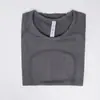 Camiseta de punto para mujer, manga corta fina de verano, color liso, ajustada, versátil, con caída, transpirable, sencilla, holgada
