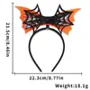 Diadema Divertida de Dibujos Animados para Halloween Accesorios para el Cabello Decoraciones para Fiesta Temática del Festival de Fantasmas Diadema de Murciélago Araña Hebilla para la Cabeza