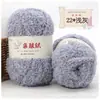 Hilo Suave de Coral Fleece Apto para la Piel, Hilo de Toalla Esponjoso de Tres Hebras, Bufanda Tejida a Mano para DIY, Hilo Grueso