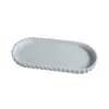 Bandeja de Silicona para Almacenamiento Doméstico Antideslizante Decoración de Artículos Plato para Joyería Encaje Ovalado Caja Organizadora de Almacenamiento para Baño