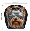 Funda de reposacabezas de coche de dibujos animados linda, funda de cojín de coche de animales, funda de almohada para cuello de coche suave