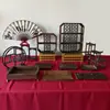 Nuevo Soporte de Exhibición de Mesa de Postres Estilo Chino Mesa de Exhibición Vintage para Descanso de Negocios Mesa de Postres para Ceremonia de Boda
