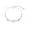Pulsera de Lazo Fresca y Sencilla para Mujer, Diseño de Nicho de Lujo Ligero Versátil Exquisita Joyería de Mano Regalo para Amigas Novias