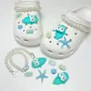 Charms para Sapato Clog Sonho do Oceano Pérola Versátil Concha Estrela do Mar Acessórios Decorativos DIY Removíveis Praia Ins