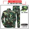 Conjunto de Uniforme Camuflado para Treinamento Militar para Estudantes Universitários Masculinos e Femininos, Uniforme Camuflado Azul de Verão Fino, Conjunto Completo de Camiseta de Manga Curta