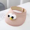 Sombrero para el Sol para Bebé Sombrero Protector Solar para Bebé Sombrero de Paja para Niños Lindo Oso Niños y Niñas Verano Sombrero para el Sol Vacío