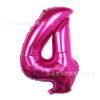 Globo de película de aluminio digital de 32 pulgadas con degradado digital dorado, plateado, rojo y negro, para decoración de cumpleaños, bodas y fiestas.