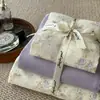 Categoría a Maternidad e Infancia Grado Doble Capa Gasa Juego de Cuatro Piezas Estilo Coreano Floral Fresco Algodón Puro Funda Nórdica Juego de Cama de Tres Piezas 1