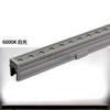 Luz de linha LED à prova d'água DC24V12W iluminação externa Engenharia de luz de lavagem de parede Luz de tira Luz amarela quente Luz de perfil