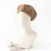 Boina de Ocho Paneles de Tejido de Sarga para Mujer, Otoño e Invierno, Estructurada y No Fácil de Colapsar, Boina de Pintor Retro Francesa, Efecto Adelgazante para Mujer