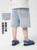 Shorts Jeans Casuais Infantis Estilo Europeu Direito 2026 Nova Coleção de Verão Roupas Infantis Shorts para Crianças Pequenas Bebês Temporada de Verão