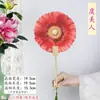 Leque de Peônia Luoyang Festival da Flor de Peônia Leque de Grupo Estilo Nacional em Forma de Flor Pintado à Mão diy Leque Pequeno Livro Vermelho Leque de Presente Criativo