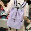 Mochila leve com cordão para atividades ao ar livre, mochila de ciclismo, bolsa para estudante universitário de badminton, grande capacidade para lazer, esportes e viagens