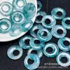 Azul cristalino 20mm hebilla de paz hebilla de princesa componentes de pendientes colgantes DIY jade joyería horquilla accesorios de botón