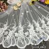 125cm encaje blanco bordado completo tela de bordado de encaje ropa cortina accesorios de ropa