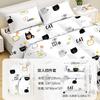 Lençóis de Cama Descartáveis Conjunto de Quatro Peças Capa de Colcha Estampada Espessada Não Tecido Conjunto Individual e Casal Portátil para Viagem Embalagem Independente
