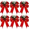 Fabricante Árbol de Navidad de Regalo de Amazon Decoración de Punta Lazo Grande Recorte de Borde de Terciopelo DIY