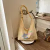 Bolsa de Lona Súper Popular Estilo Coreano para Mujer 2026 Nueva Versátil Casual Gran Capacidad para Viajar al Trabajo Hombro Axila