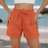Novedades Primavera y Verano 2026 Amazon Wish Europa y América Comercio Transfronterizo Ropa de Mujer Color Sólido Pantalones Cortos Harem Casuales para Playa para Mujeres