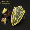 Lenda de Zelda Breath of the Wild Reino Circundante Lágrimas Escudo Real Escudo Protetor Brinquedo Modelo de Metal