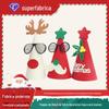 Venda quente transfronteiriça Novo chapéu de Natal feltro Decorações atmosfera de Natal joias desenhos animados diy costura de mão
