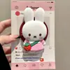 Bolso Bandolera de Fresa con Fondo Rojo y Soporte Magnético de Conejo Miffy, Compatible con Teléfonos Magsafe, Fuerte Adsorción para Uso en Escritorio, Extensible