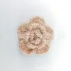 Flores tridimensionais de mohair feitas à mão de 6 cm estilo coreano acessórios de alta qualidade para DIY infantil materiais para vestuário fabricante atacado