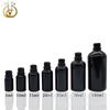 Botella de aceite esencial negra en stock 5ml15ml20ml30ml50ml100ml botella gotero de materia prima negra engrosada