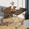 Mesa Plegable Cuadrada Mesa Cuadrada para el Hogar Dormitorio Balcón Dormitorio Portátil Mesa Sencilla para Comer al Aire Libre Puesto