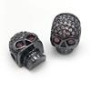 Colgante de Cuentas de Circonio de Cobre de AliExpress Cabeza de Leopardo Calavera Hecho a Mano DIY Pulsera Collar Colgante Accesorios
