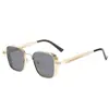 Novos Óculos de Sol Metálicos Steampunk Retrô para Homens, Tendência de Moda Transfronteiriça Europeia e Americana Óculos de Sol com Armação Quadrada Sunglass