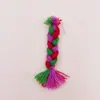 Diadema de Trenzas de Lana de Poliéster Hecha a Mano DIY Accesorios con Borlas Juguete Trenzas de Cabello Accesorios de Joyería En Stock
