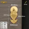 Nuevo tirador de cajón de cobre estilo chino, tirador colgante para puerta de armario, pequeño tirador de un solo agujero de dragón y fénix