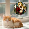 Adornos colgantes de vidrio coloridos para mujeres y niños transfronterizos decoraciones colgantes de vidrio para el hogar decoraciones para ventanas atrapasoles para el jardín