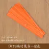 Tiras de Bambu Coloridas Peças de Bambu Feitas à Mão Tecelagem de Bambu Produtos de Bambu Jardim de Infância DIY Bambu Tingido Tiras de Bambu Coloridas Misturadas