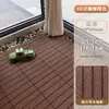 Suelo de madera composite para balcones exteriores, terraza y renovación de patios, autoinstalable, compuesto de madera y plástico anticorrosión, antideslizante y resistente al desgaste