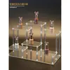 Soporte de Exhibición Transparente de Múltiples Capas de Acrílico para Figuras de Acción, Modelos de Juguete, Tetera, Perfume, Soporte en Capas para Curiosidades