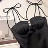 Exquisito Top de Tubo con Cordones para Mujer, Adecuado tanto para Ropa Interior como Exterior, Chaleco Ceñidor de Cintura, Elegante y Ajustado