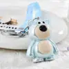 Chaveiro Pingente de Urso Morango Eletroplateado Criativo em Acrílico Atacado Desenho Animado Pequeno Presente Boneca Chaveiro de Carro