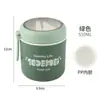 Taza Portátil para Desayuno, Pequeña Lonchera Térmica, Lonchera, Lonchera para Microondas, Taza para Sopa de Acero Inoxidable Grado Alimenticio 316, Lata para Sopa