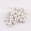 Acessórios para joias diy contas de cobre foscas contas redondas contas douradas prateadas contas de areia para unhas pulseira contas soltas material para miçangas