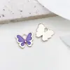 1 Pingente Roxo com Gotejamento de Óleo Estilo Coreano DIY Pulseira de Liga de Zinco Colar Brinco Pingente de Chaveiro Acessórios de Joia