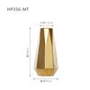 Estilo nórdico simples galvanizado ouro geométrico abstrato cerâmico vaso designer modelo decoração quarto atacado