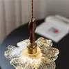 Araña de cerámica antigua estilo chino con pétalos, estética Zen wabi-sabi, adecuada para mesita de noche de dormitorio, balcón vintage, pasillo o vestíbulo