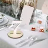 Tarjeta de lugar digital redonda de madera engrosada para boda número de mesa de boda tarjeta de mesa tarjeta de asiento tarjeta de asiento placa de número de asiento