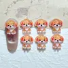Série de Ano Novo Desenho Animado Acessórios para Unhas Japonês Fofo Brilho Fino 3D Pedras de Strass para Unhas Decorações de Unhas Usáveis Laço